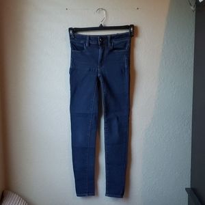 American Eagle 00 dark wash high rise jeggings